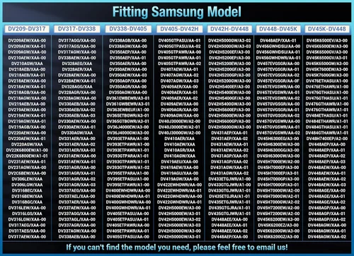 Vista 6 de Kit de reparación de secadora Samsung mejorado para DC97-16782A Kit de reemplazo de rodillo de secadora Samsung, DC93-00634A polea loca de secadora