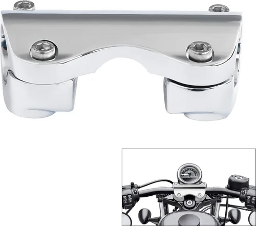 Vista 8 de TCT-MOTORPARTS Abrazadera superior elevadora de manillar de 1 1/4 pulgadas para Harley Road King FLHRXS 2017-2022 2021 Para barra de 1.25 pulgadas