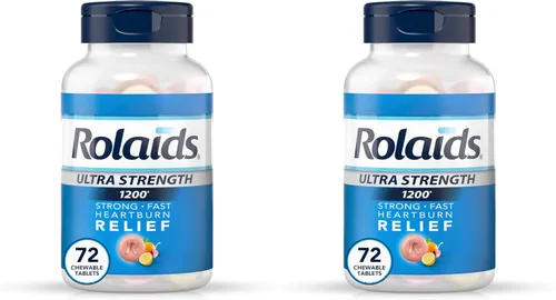 Vista 11 de Rolaids Tabletas masticables antiácidos ultra fuertes, frutas surtidas, 72