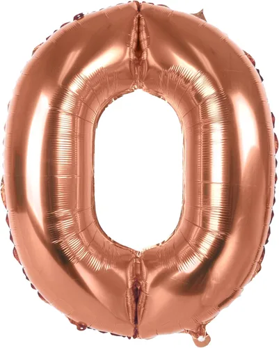 Vista 7 de Treasures Gifted Globos dorados grandes de números – Globo de aluminio número 0 de 40 pulgadas – Números de globos de cumpleaños – Números de globos