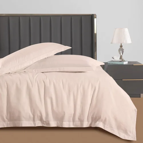 Vista 2 de Juego de cama de 5 piezas, 100% algodón egipcio de 600 hilos, fundas de almohada y sábana bajera con bolsillo extra profundo, ropa de cama suave