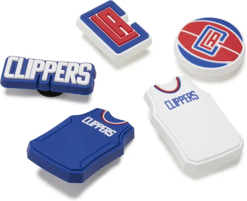 Vista 2 de Crocs Jibbitz - Dijes para zapatos, colección deportiva de equipos de baloncesto de la NBA