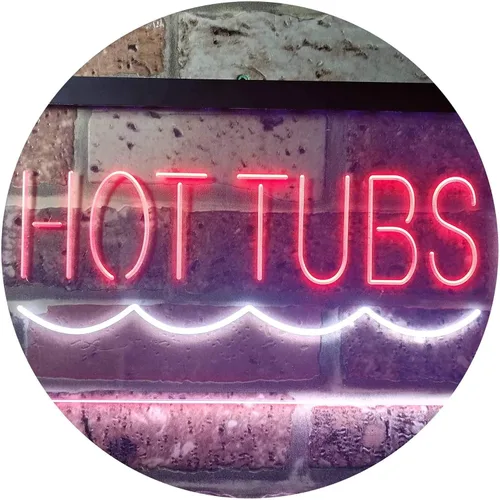 Vista 16 de ADVPRO Hot Tubs Supply Dual Color LED Neon Sign Blue & Red 12" x 8.5" st6s32-i3375-br