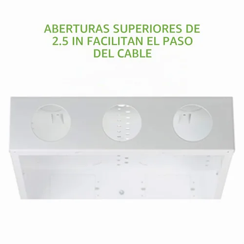 Vista 6 de Legrand - Caja de cableado estructurado de 28 pulgadas con cubierta atornillada, caja multimedia de calibre 20 en la pared con paso de cable de 2.5