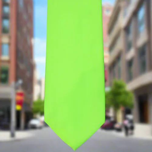 Vista 487 de tiemart Corbata de color sólido para hombre Longitud estándar