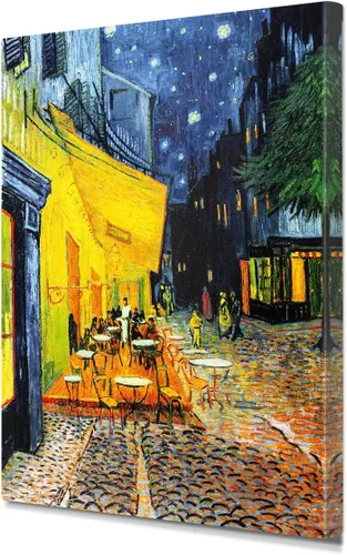 Vista 99 de IPIC - Campo de trigo con cuervos, reproducción artística de Vincent Van Gogh. Lienzo de giclée para decoración del hogar 10#F (20 x 16)