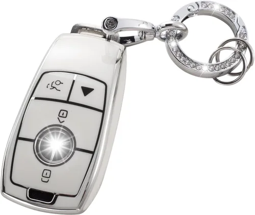 Vista 34 de YO&YOYE Funda para Llavero de TPU con Anillo para Llaves