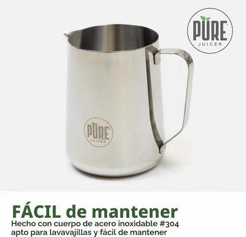 Vista 6 de PURE - Jarra de acero inoxidable – Jarra de agua de 2 litros – Jarra de acero inoxidable duradera – Jarra para servir jugo – Jarra de acero