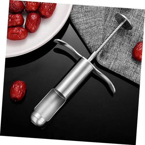 Vista 7 de DECHOUS 2 piezas Corer Veggie Drill Lovely Kitchen Tool Red Date Pitter Jujube Pit Press Core Remover Olive Pitter Piña Calabaza Gadget de cocina