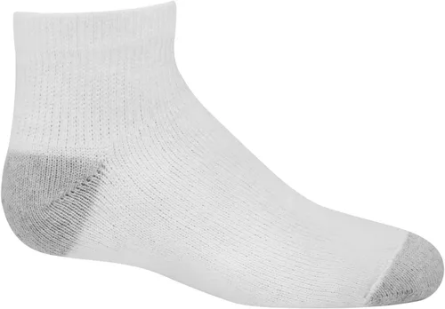 Vista 5 de Hanes Calcetines para niños, tobillo acolchado doble resistente y invisible, paquetes de 12 pares