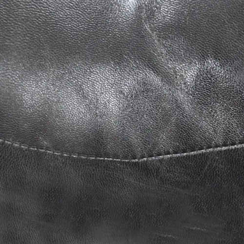 Vista 8 de Rugsotic Carpets Puf de cuero de cabra redondo hecho a mano ecológico negro – Puf de forma redonda, 14.0 in x 14.0 in x 14.0 in x 14.0 in, liso