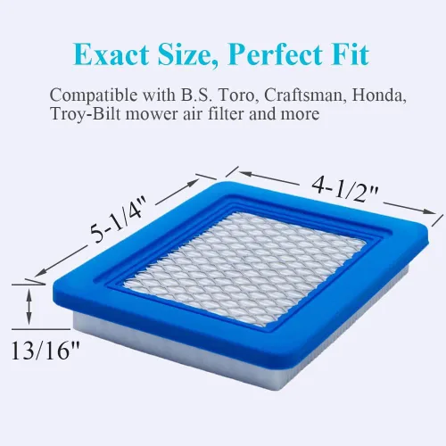 Vista 6 de HOODELL Paquete de 10 filtros de aire 491588S + filtro de combustible 394358 compatible con 491588 4915885, Toro 20332, Craftsman 33644, rendimiento