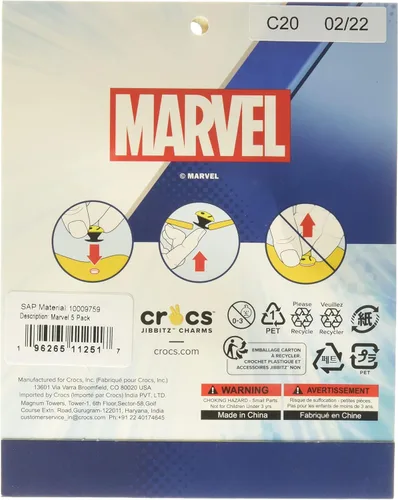 Vista 2 de Crocs Jibbitz 5-Pack Marvel Shoe Charms Jibbitz for Crocs