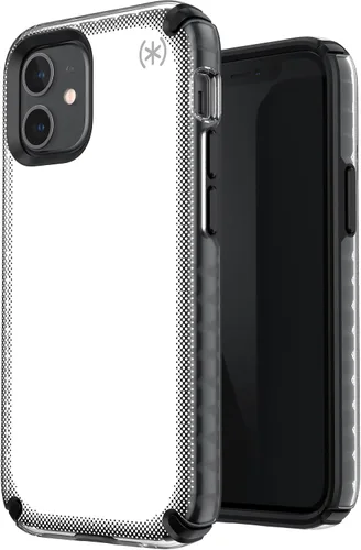 Vista 4 de Speck Productos Presidio2 Armor Cloud oPhone 12 Mini Case, transparente/Negro/Blanco caliente/Negro/Negro
