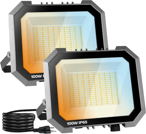 Vista 11 de Leddictive - Paquete de 1 luz de inundación LED de 50W para exteriores, 3CCT 3000/4000/6000K seleccionable, 5000 lúmenes, luz de trabajo exterior