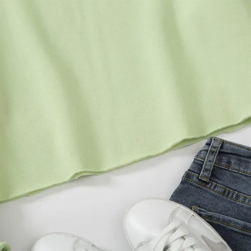Vista 5 de Sudadera con capucha de algodón con estampado de aguacate, con bolsillo, Amarillo, naranja, verde, morado.