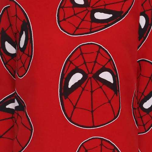 Vista 4 de Marvel Spider-Man - Conjunto de 2 piezas con capucha y pantalón para niños pequeños y grandes, color rojo