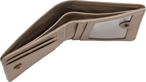 Vista 6 de Fossil Logan - Cartera plegable de cuero con bloqueo RFID para mujer