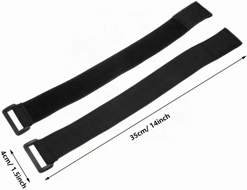 Vista 2 de Gejoy 6 correas elásticas ajustables para las piernas, correas elásticas ajustables para el tobillo, correa de seguridad para equitación, pesca