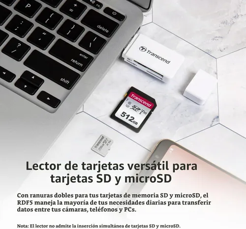 Vista 5 de Transcend RDF5, Negro