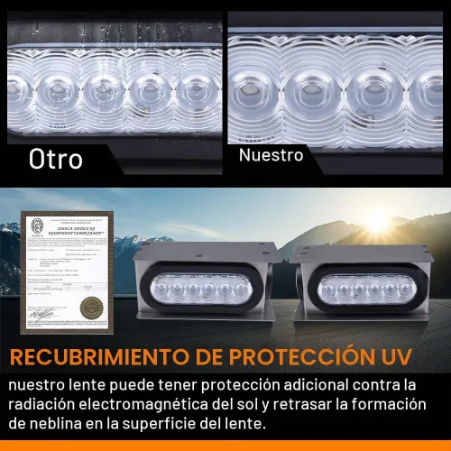 Vista 2 de G-PLUS Kit de caja de acero para remolque LED, compatible con remolque/camión con luz trasera ovalada de 6 pulgadas y lámpara de marcador de 2