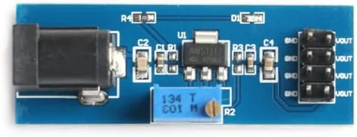 Vista 4 de 5 unids AMS1117-ADJ Módulo de fuente de alimentación ajustable reductor 3.3V 5V Convertidor de voltaje Fuente de alimentación Módulo regulador