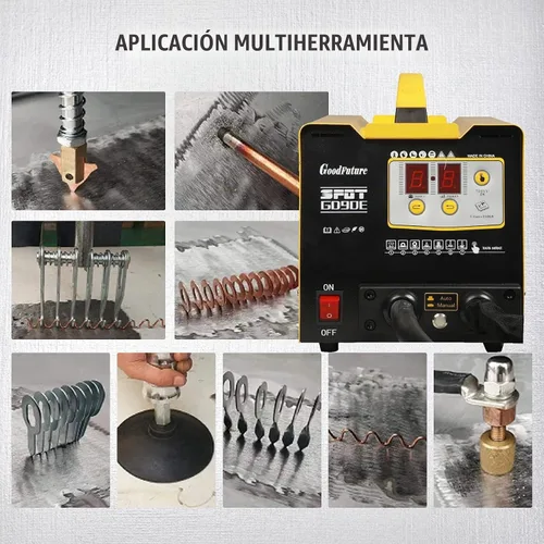 Vista 6 de PLAYOCCAR - Kit de reparación de abolladuras para soldador de pernos (110 V, 3500 A, multipunto)