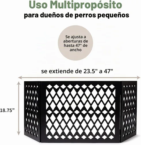 Vista 5 de Puerta independiente para mascotas Puerta para mascotas para perros pequeños Puerta de perro independiente para escaleras Puertas