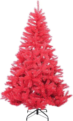Vista 8 de Perfect Holiday Árbol de Navidad de pino canadiense negro de 4 pies 291 puntas, diámetro 30 pulgadas Incluye soporte de metal (PVC-4BLK)