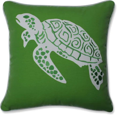 Vista 7 de Pillow Perfect Almohada Calvin The Crab para exteriores/interiores, 16.5 x 16.5 pulgadas, naranja