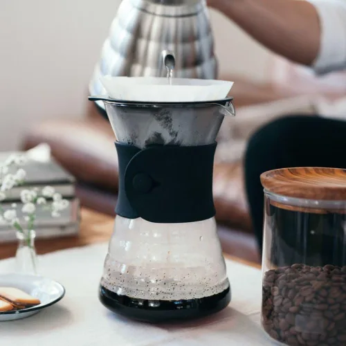 Vista 5 de Hario V60 - Decantador de café antigoteo, 700 ml, Negro
