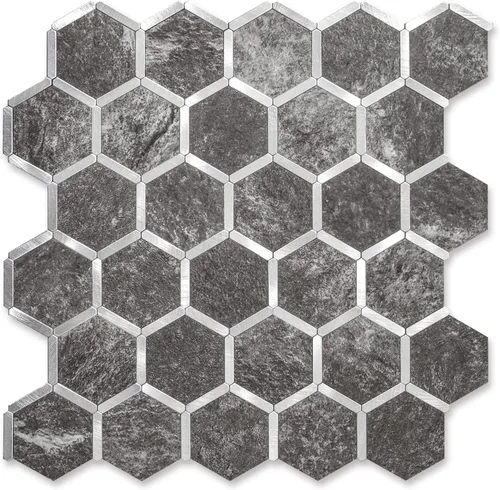 Vista 9 de STICKGOO Azulejo Hexagonal de Despegar y Pegar para Salpicadero, Azulejo Adhesivo para Salpicadero de Cocina y Baño, Aspecto de Mármol Beige PVC