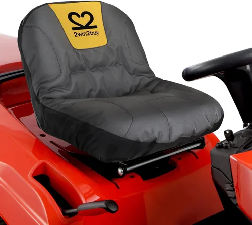 Vista 9 de Funda de asiento para cortacésped, funda de asiento de tractor Oxford de poliéster 600D resistente con superficie acolchada acolchada, funda