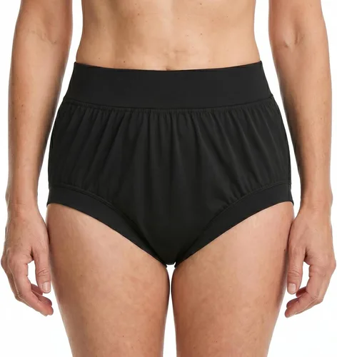 Vista 9 de Funda de pañales para adultos para incontinencia, pantalones de tela de látex activo a prueba de fugas, sin ruido, reutilizables, lavables, Negro