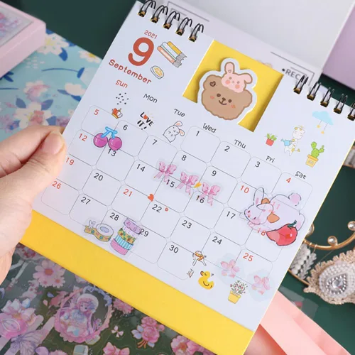 Vista 7 de Conjunto de calcomanías lindas de animales (100 hojas) - Kawaii transparentes de PET de dibujos animados decorativos para álbum de recortes, diario