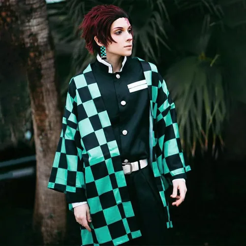 Vista 6 de Anime Cosplay Costume Kimono for Adult Robe Cosplay Dress Uniform Full Cosplay Set Halloween Christmas Cloak Outfit