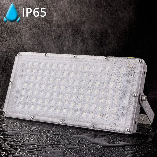 Vista 3 de papasbox Luz de inundación LED de 100 W para exteriores, luces de seguridad para exteriores de 8000 lúmenes, luces LED blancas cálidas de 3000 K