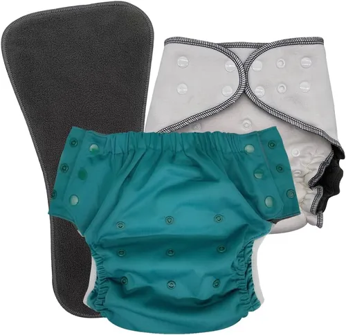 Vista 14 de EcoAble Juego de pañales de tela nocturna para niños grandes, de 6 a 16 años Bragas protectoras para necesidades especiales para incontinencia