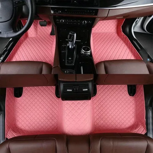 Vista 4 de ARAAO Alfombrillas de automóvil personalizadas para hombres y mujeres, sedán, SUV, automóvil, deportivo, antideslizantes, de lujo, (todo negro)
