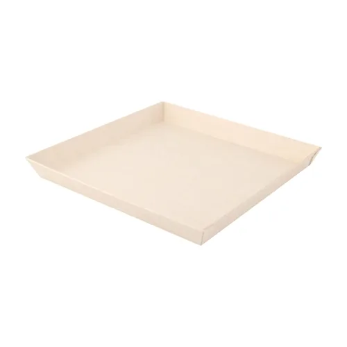 Vista 11 de PacknWood Bandeja cuadrada de madera samurái Plato de madera biodegradable para servir Bandeja Charcaturie Bandeja decorativa para sala
