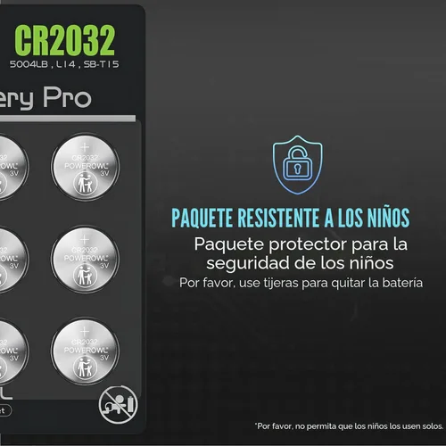 Vista 4 de POWEROWL Paquete de 12 Baterías CR2032 de Alta Capacidad - Reemplazo de Batería CR2032 de Litio 3V para Apple Airtag, Llavero, Control Remoto