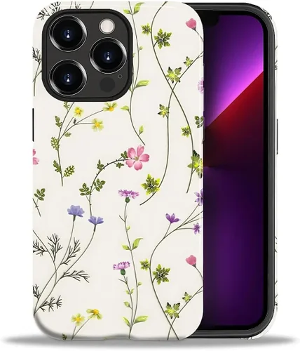 Vista 135 de ZHEGAILIAN Funda para iPhone 11, carcasa dura a prueba de golpes + silicona suave 2 en 1 híbrida, parachoques a prueba de caídas - Vidrio manchado