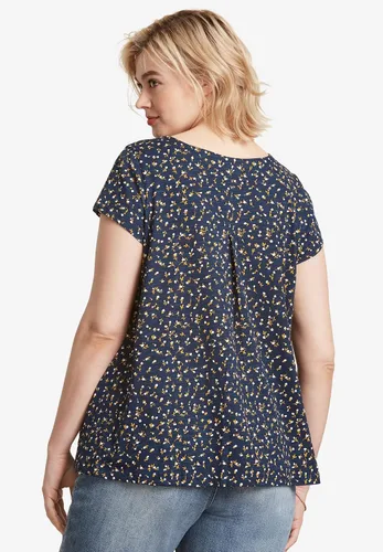 Vista 3 de ellos Camiseta de punto trapecio de talla grande para mujer