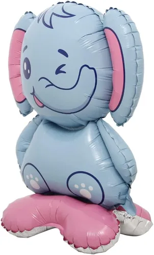 Vista 30 de Selfstand Globos de Papel de Aluminio 3D de Animales Zorro Koala León Elefante Panda Vaca Conejo Dinosaurio Triceratops, Estegosaurio, Pelota