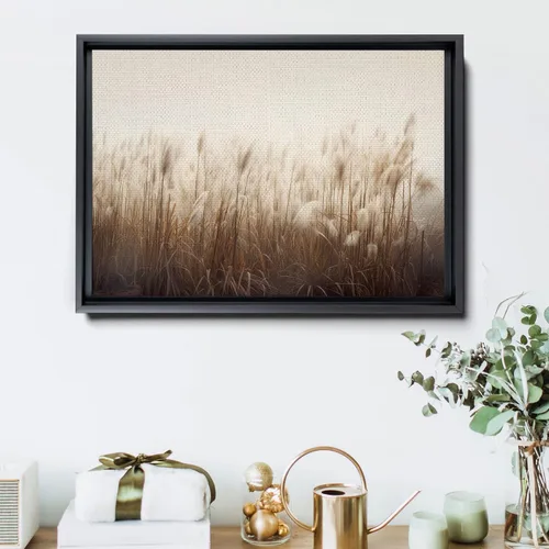 Vista 6 de Boho Elegance Pampas Grass Wall Art - Summer Field Print, Wheat Print, Nature-Inspired Gift with Dried Grass Vibes