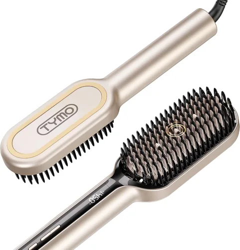 Vista 9 de TYMO Cepillo alisador de cabello – Cepillo alisador iónico Plus mejorado con cerdas densas, 16 temperaturas, doble voltaje Peine caliente