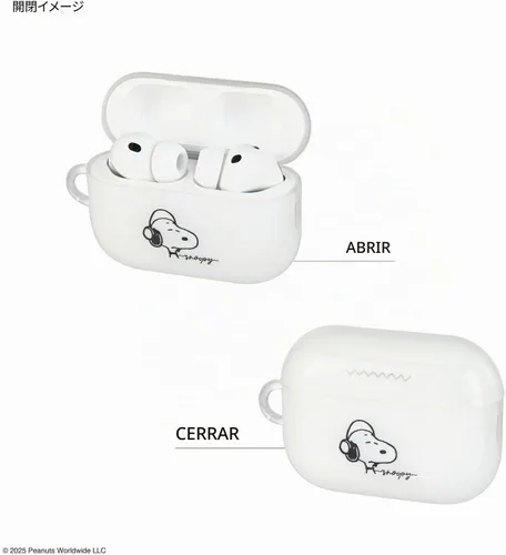 Vista 3 de Gourmandies Peanuts Snoopy AirPods Pro 3 compatible con Snoopy SNGG-205A