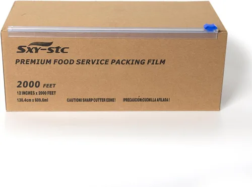 Vista 2 de Envoltura de plástico para alimentos, lo suficientemente gruesa para uso diario, más fuerte para uso comercial, duradera con cortador deslizante