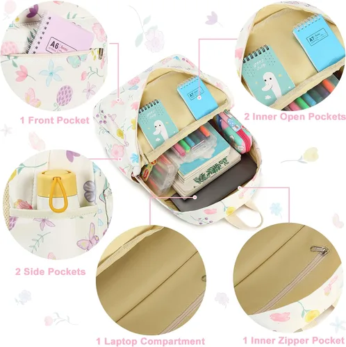 Vista 5 de CAMTOP Mochila para niños en edad preescolar para jardín de infantes, bolsa escolar para niños y niñas, 15.4"x 4.5"x 10.2"(H*W*L)