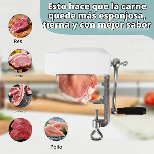 Vista 4 de Cuber manual del ablandador de la carne, filete resistente del Cuber